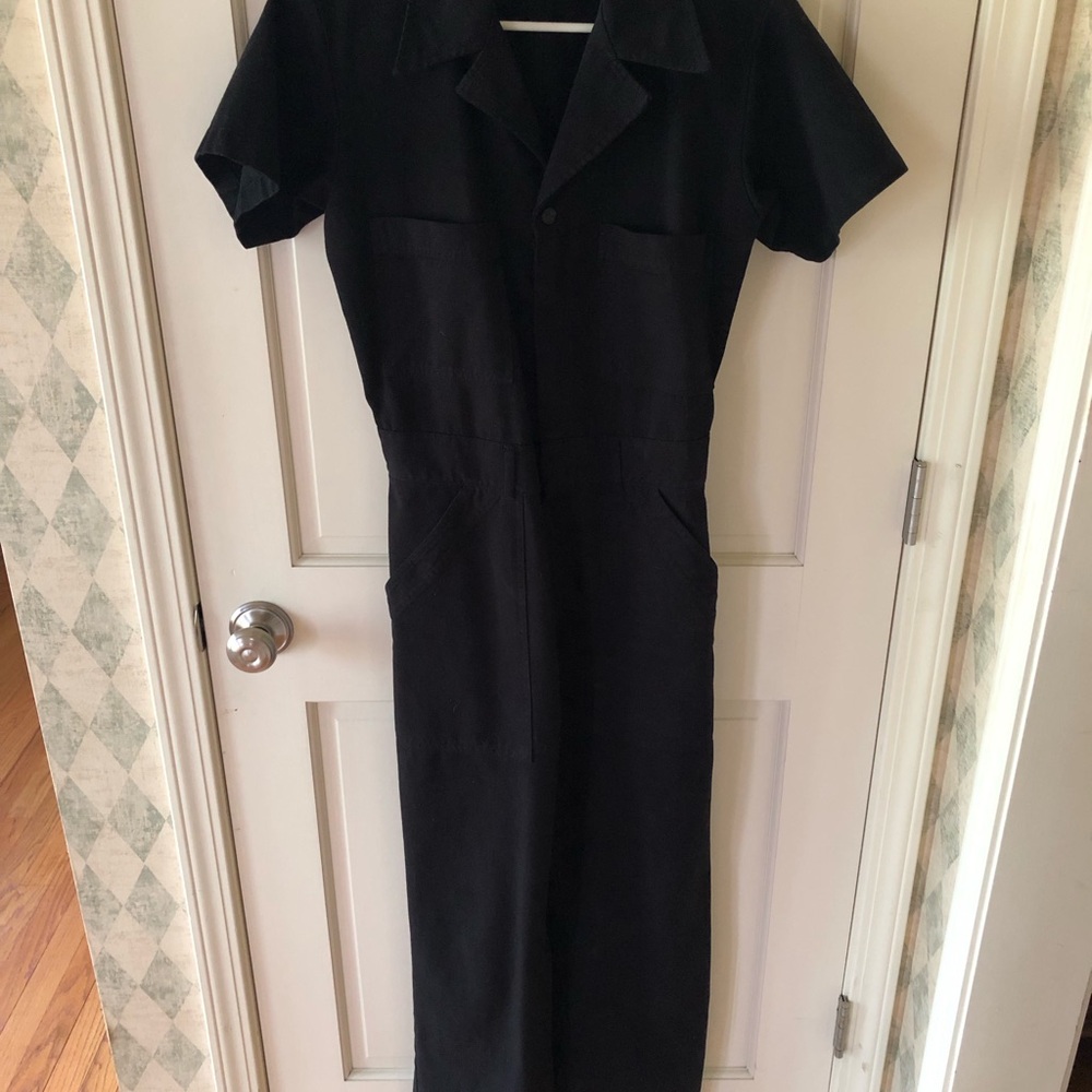 Big Bud Press short sleeve jumpsuit black size s